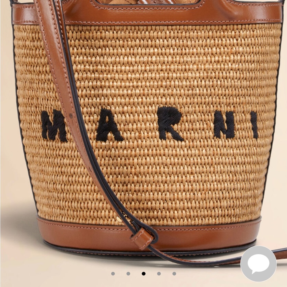 Marni small topicalia bucket bag with tags - Picture 3 of 9
